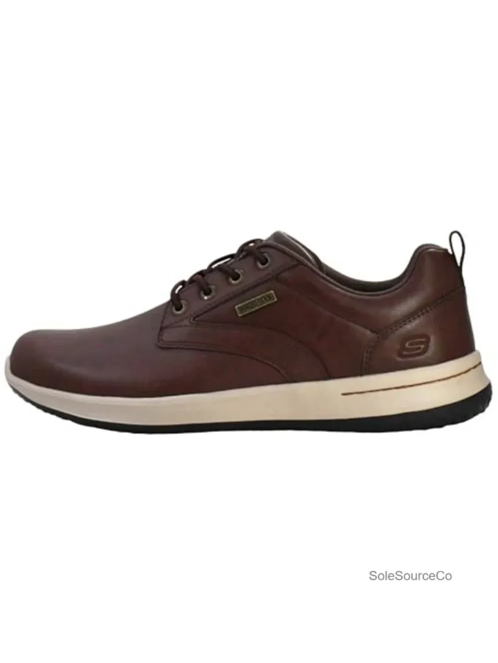 Men's Leather Waterproof Oxford Shoes - Pull-On Casual